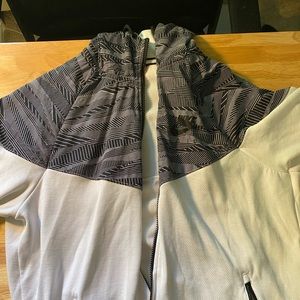 White nike zip up sweatshirt